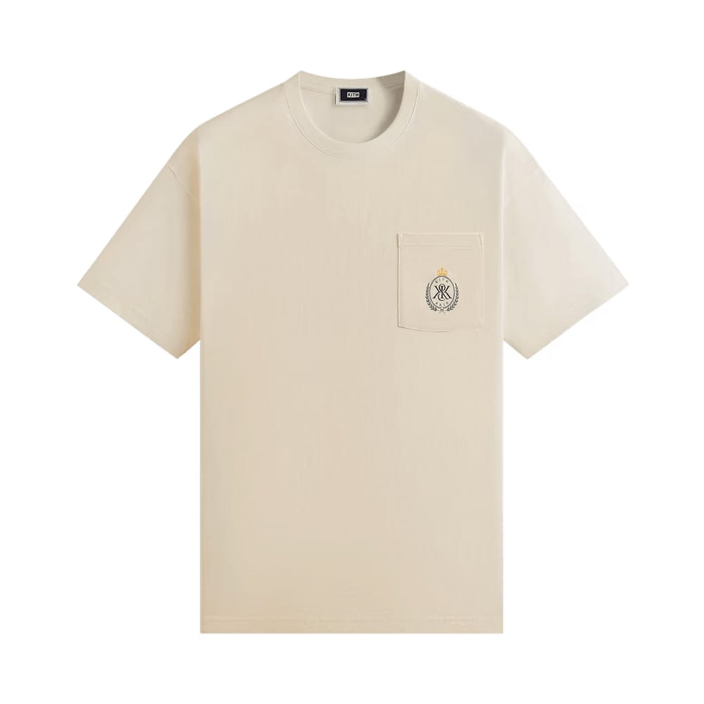 Kith K&K Crest Pocket T-Shirt Sandrift