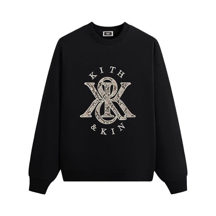 Kith K&K Python Nelson Crewneck Black