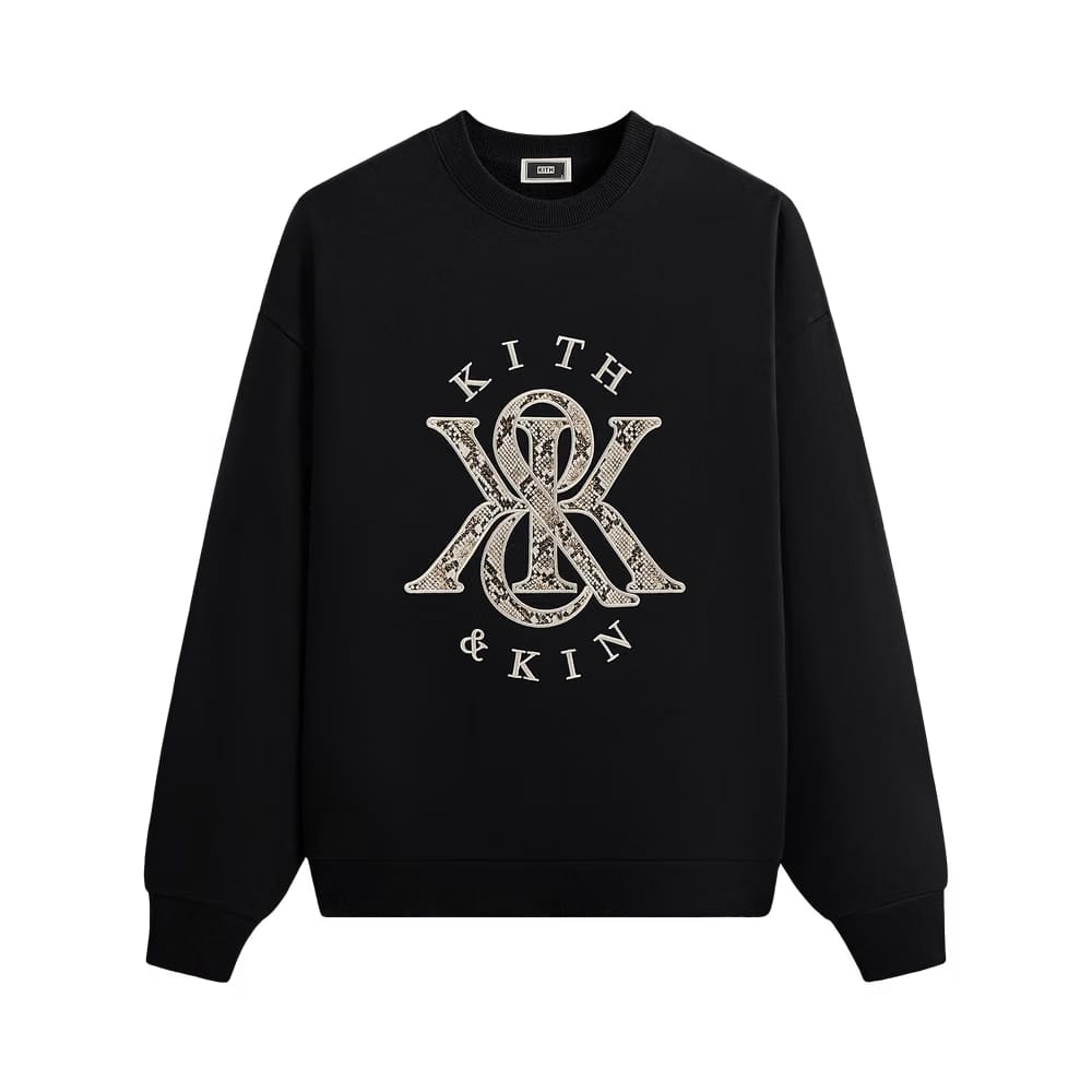 Kith K&K Python Nelson Crewneck Black