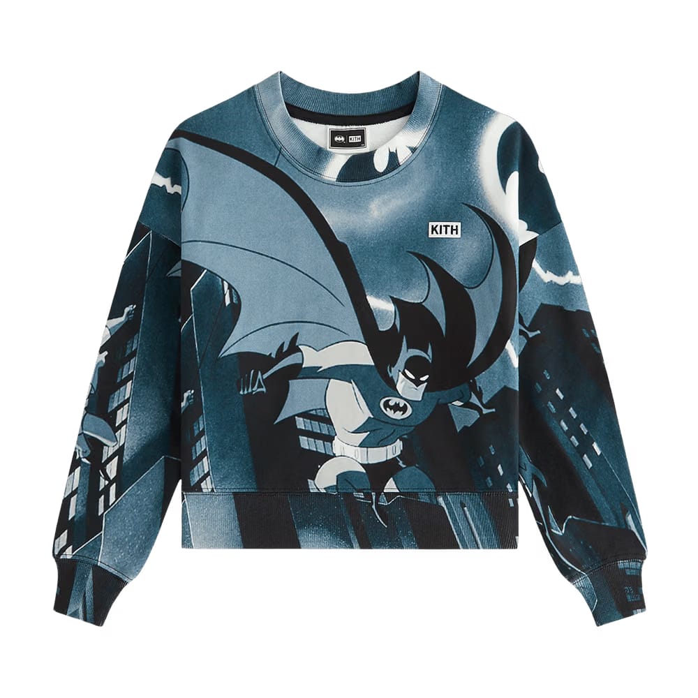 Kith Kids x Batman And Robin Nelson Crewneck Black