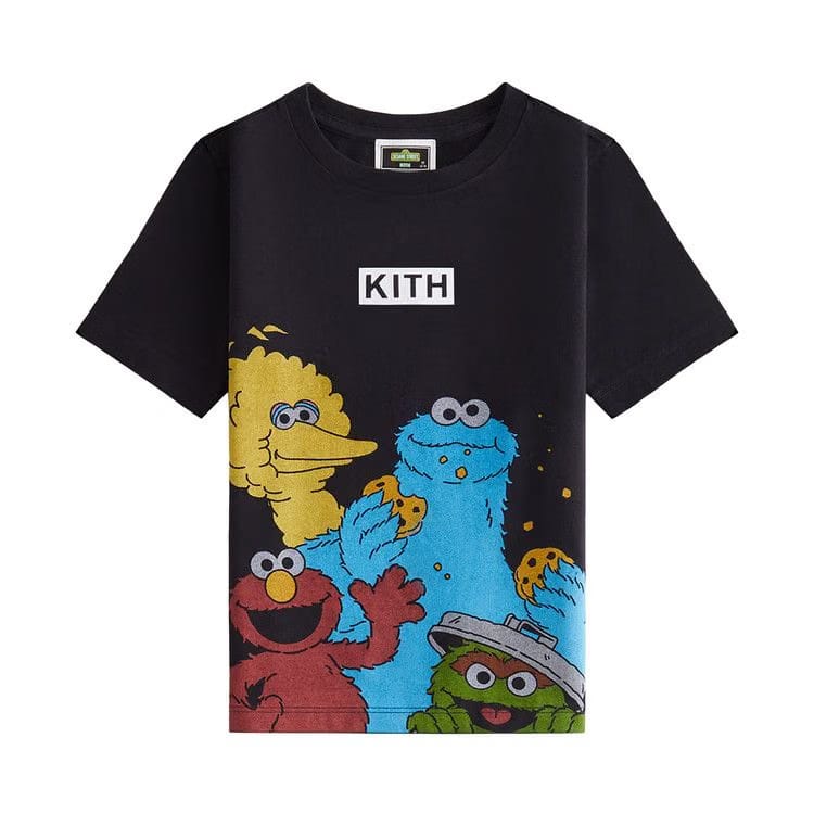 Kith Kids x Sesame Street Family T-Shirt Black