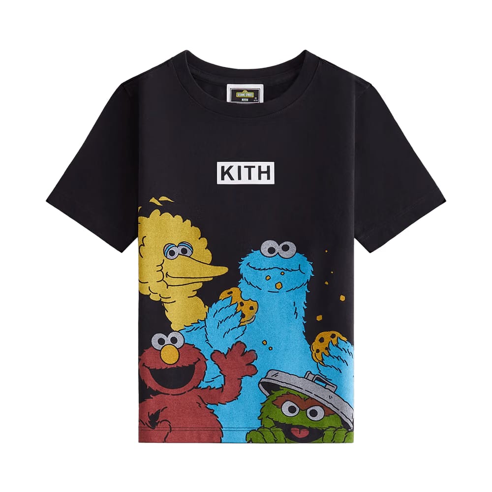 Kith Kids x Sesame Street Family T-Shirt Black