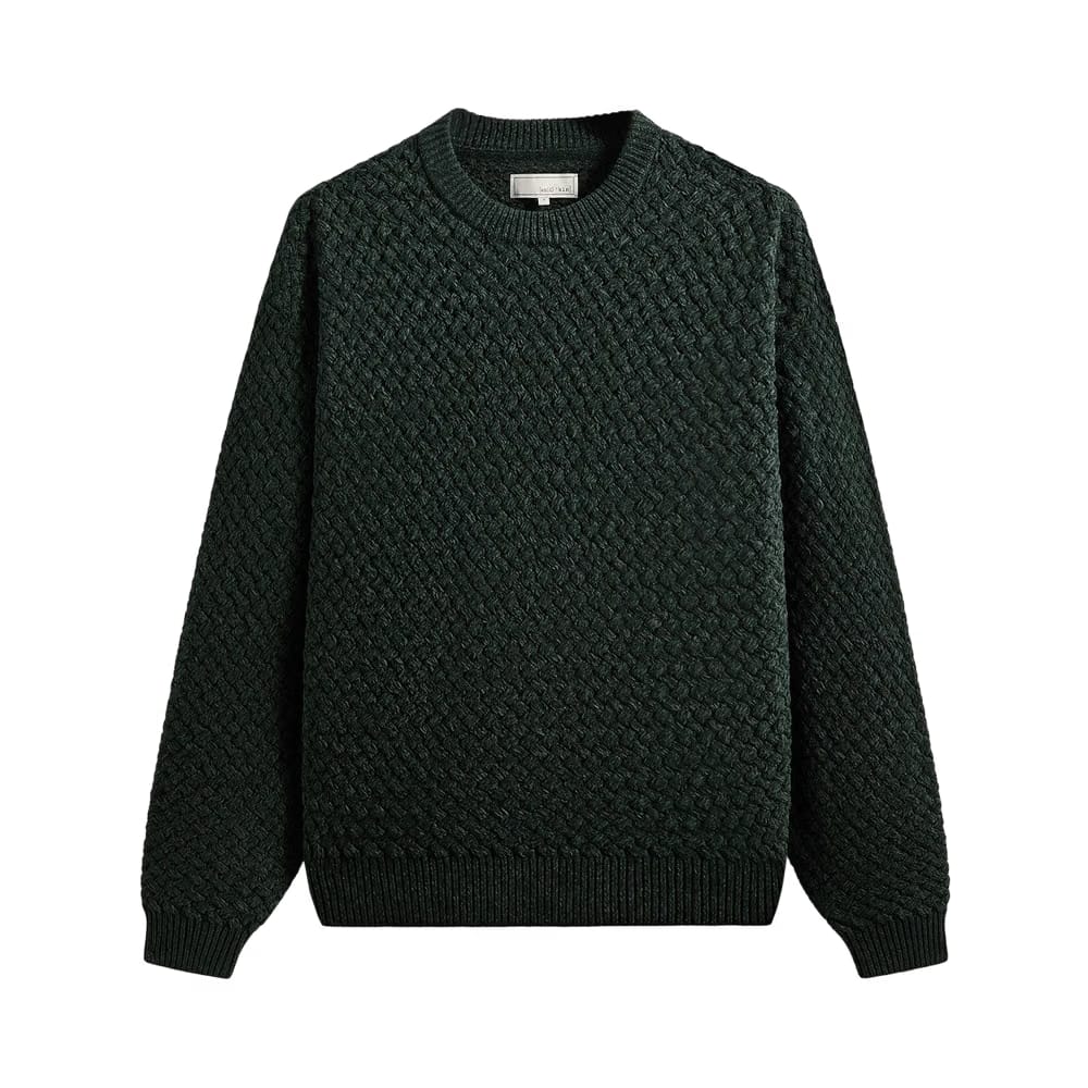 Kith &Kin Basketweave Chenille Lewis Crewneck Stadium