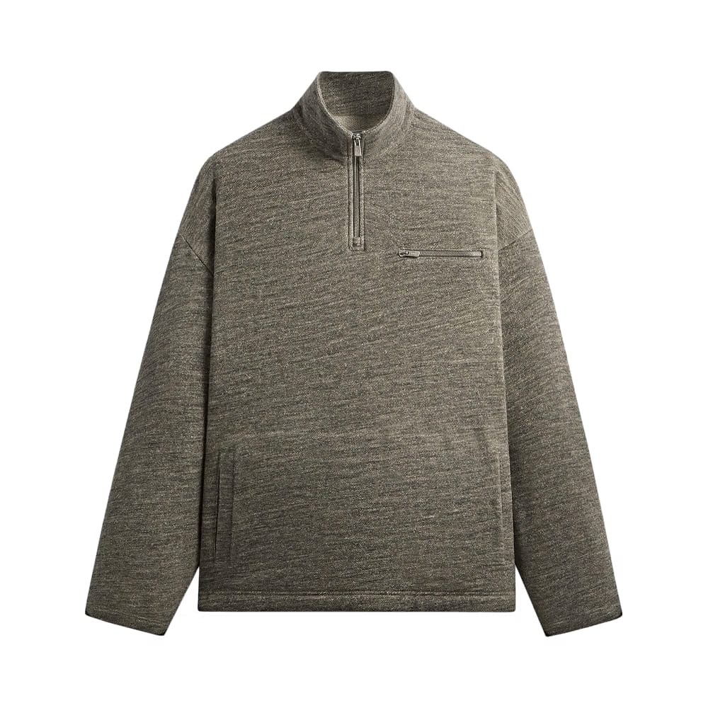 Kith &Kin Gene Quarter Zip Pullover Medium Heather Grey