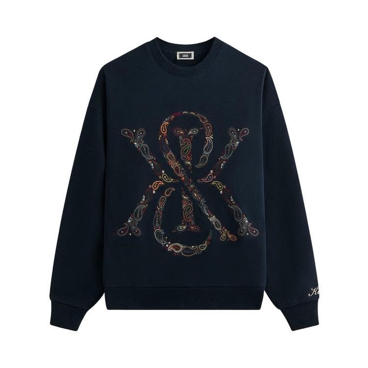 Kith & Kin Paisley Crest Nelson Crewneck Nocturnal