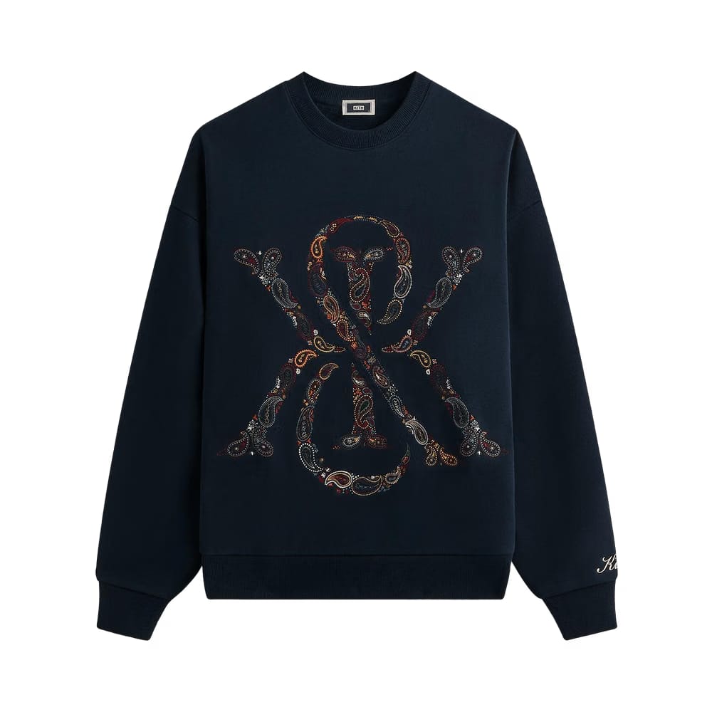 Kith & Kin Paisley Crest Nelson Crewneck Nocturnal