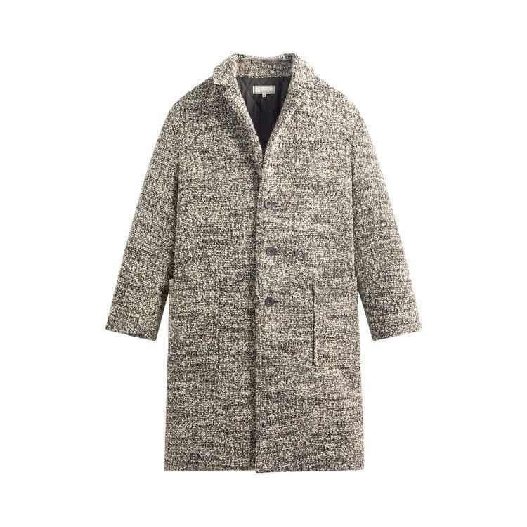 Kith &Kin Plush Boucle Bergen Coat Hallow