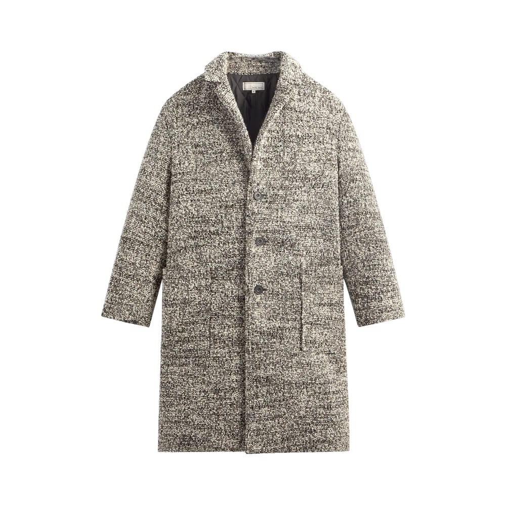 Kith &Kin Plush Boucle Bergen Coat Hallow