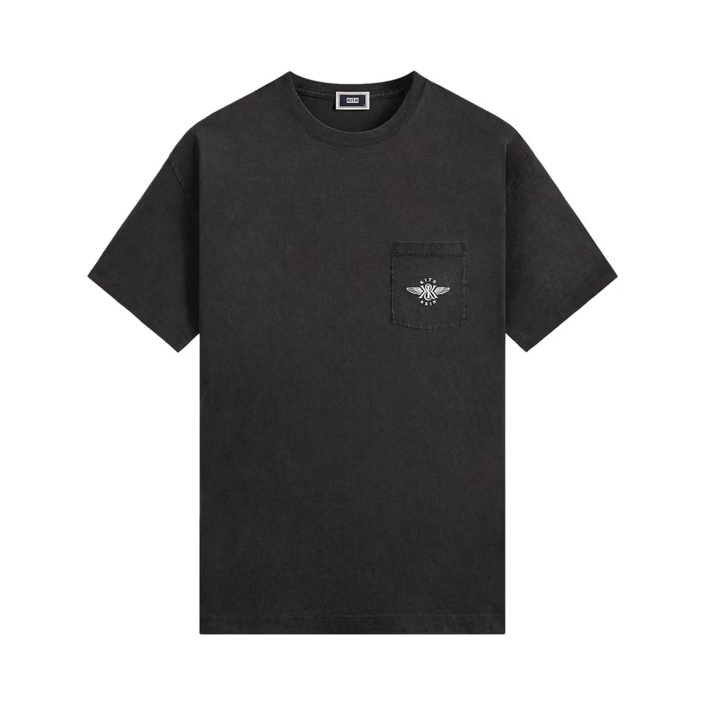Kith & Kin Wing Logo Pocket Vintage T-Shirt Black