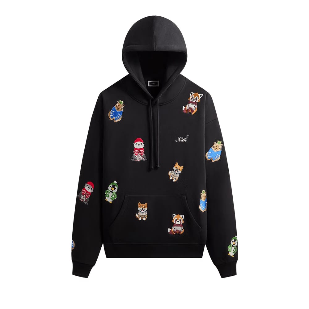 Kith Kithmas Animal Character Nelson Hoodie Black