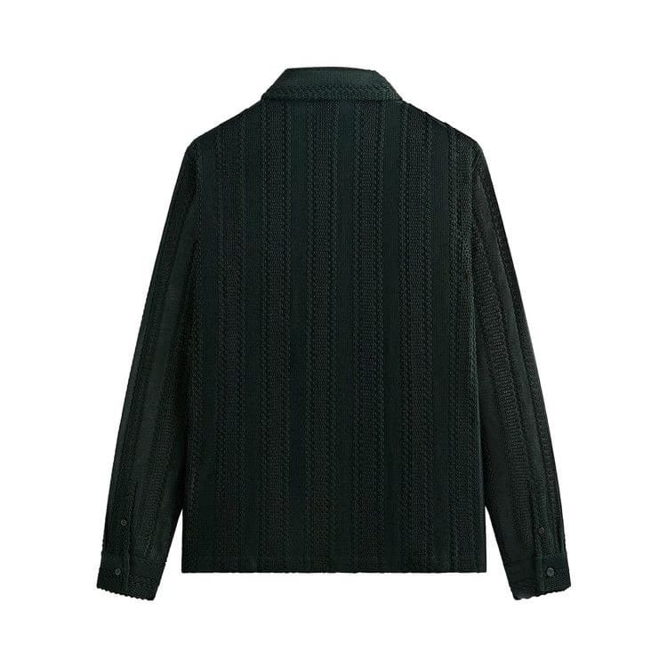 Kith Ladder Lace Long-Sleeve Boxy Collared Overshirt Stadium