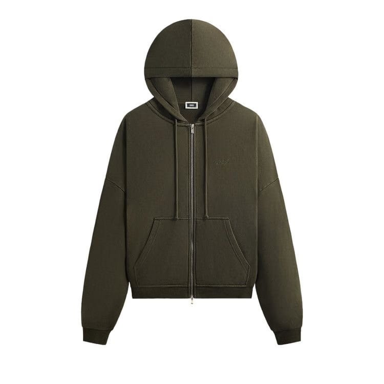 Kith Lofty Fleece Cropped Braxton Hoodie Cypress