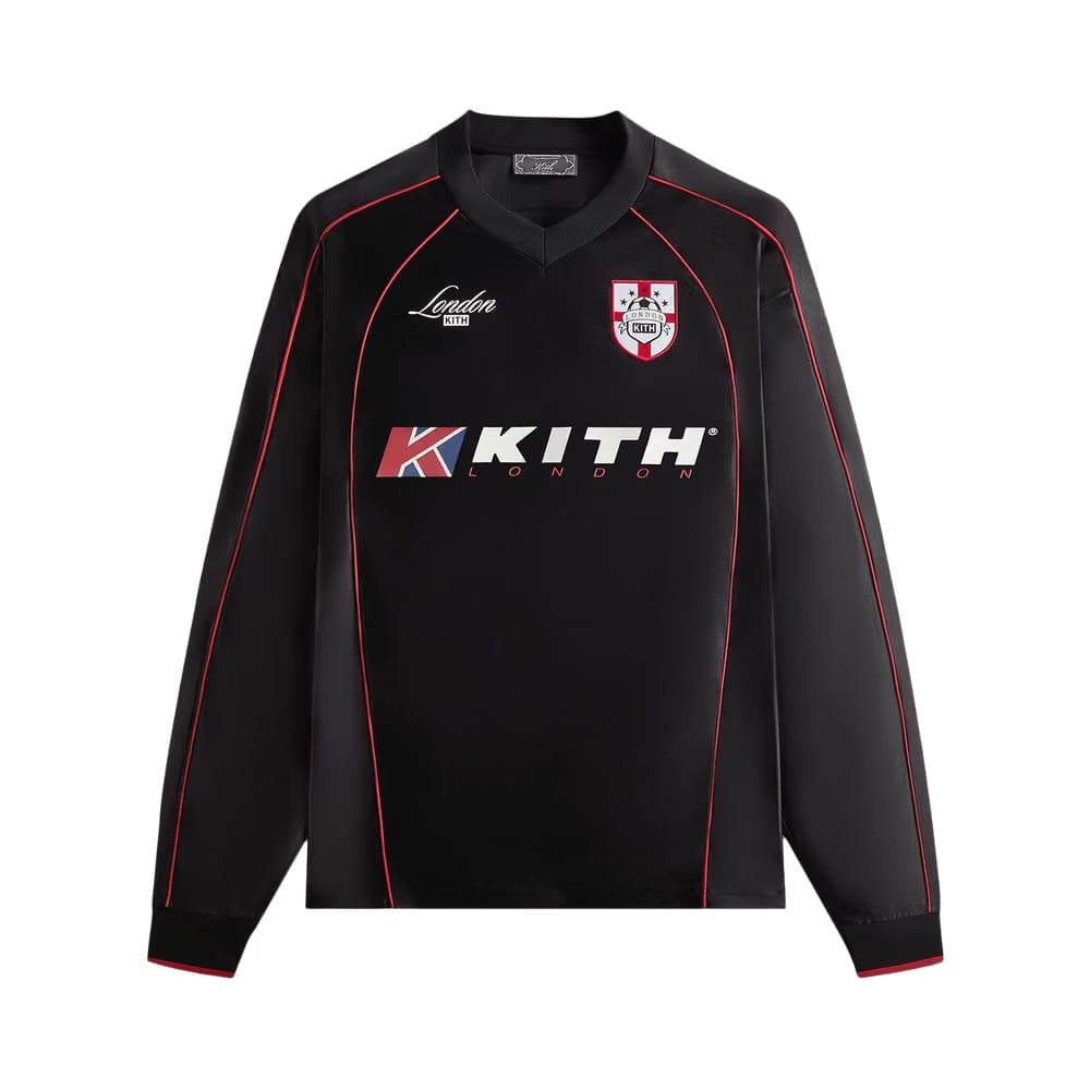 Kith London Long Sleeve Agu Soccer Jersey Black