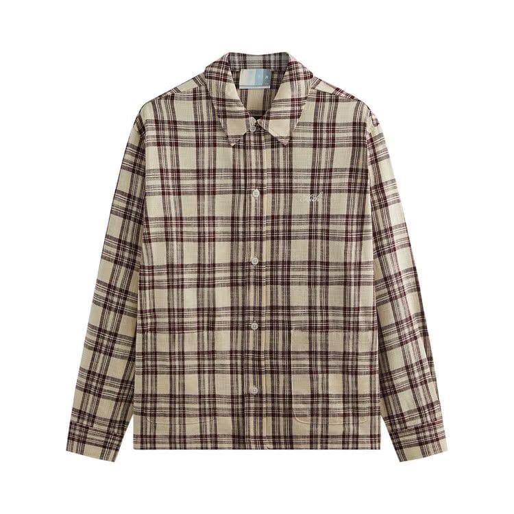 Kith Long-Sleeve Boxy Collared Overshirt Magma