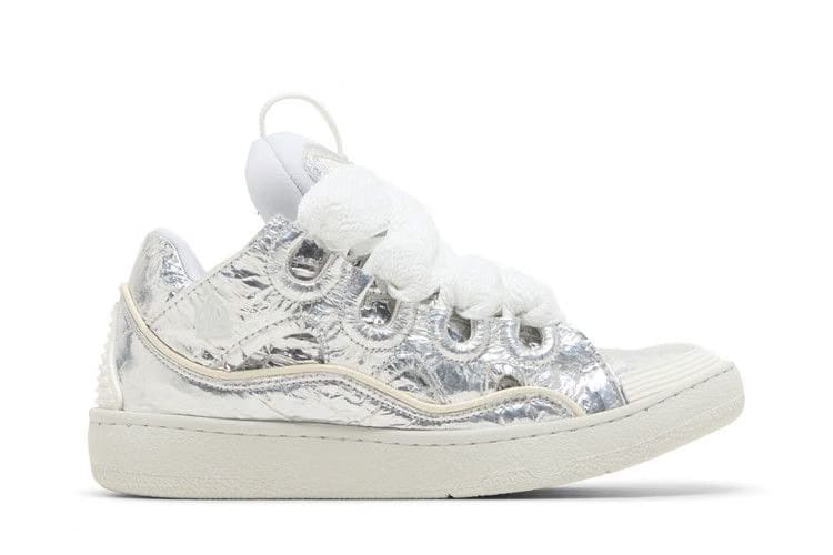 Lanvin Wmns Curb Sneakers 'Crinkled Metallic Leather'