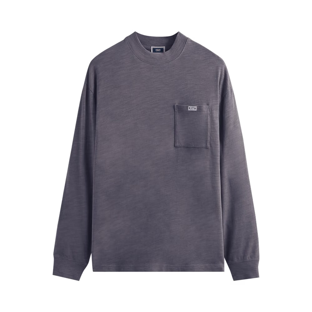 Kith Long-Sleeve Mock Neck Pocket JFK Granite
