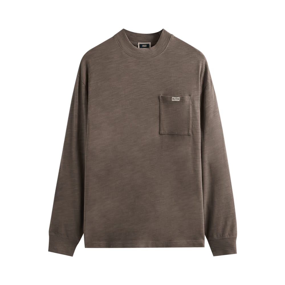 Kith Long-Sleeve Mock Neck Pocket JFK Overcast