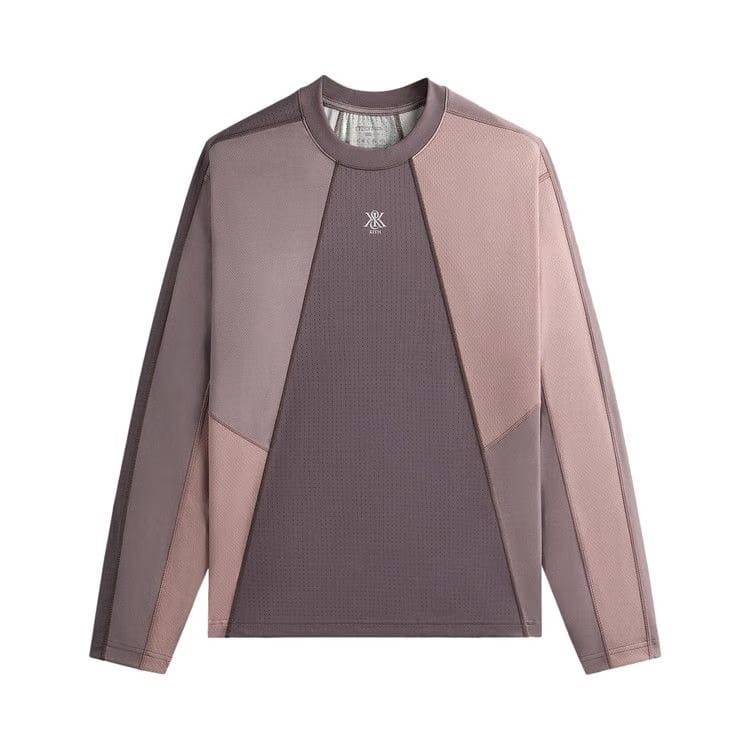 Kith Long-Sleeve Panelled Otto T-Shirt Dusty Mauve