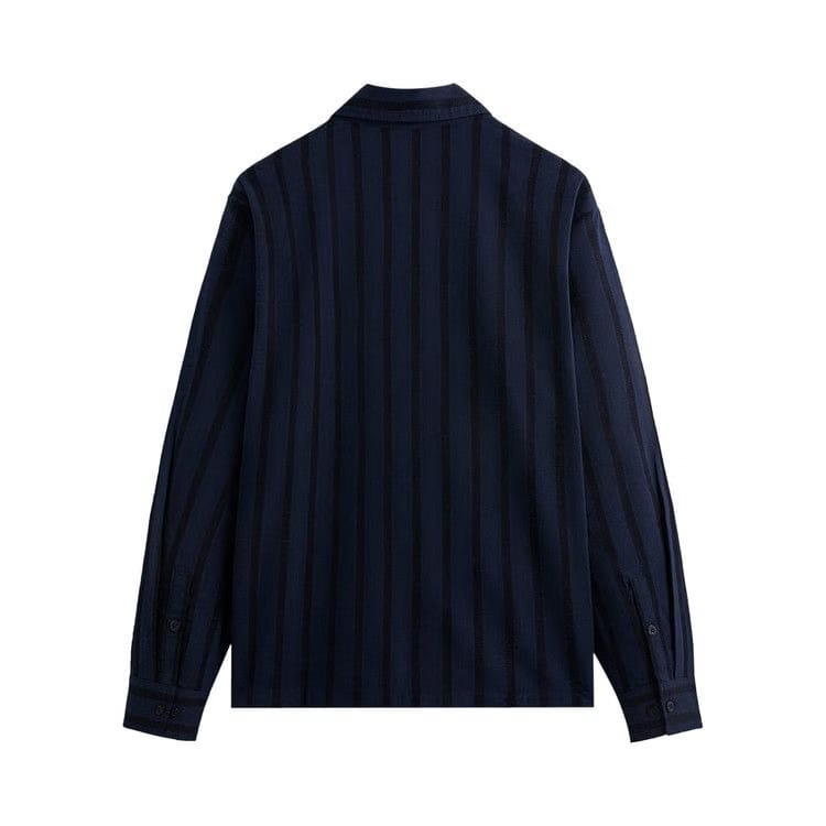 Kith Long-Sleeve Poplin Boxy Collared Overshirt Nocturnal