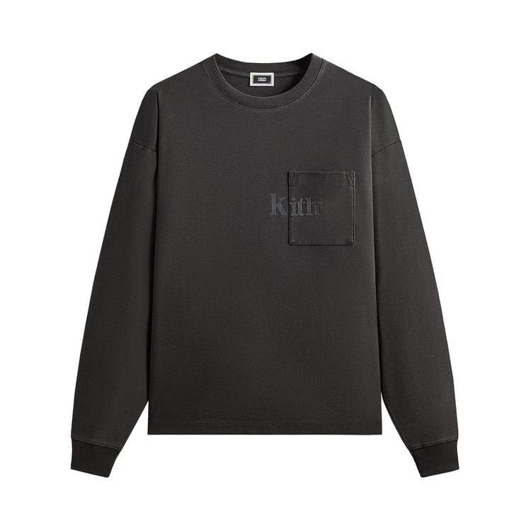Kith Long Sleeve Quinn T-Shirt Carbon