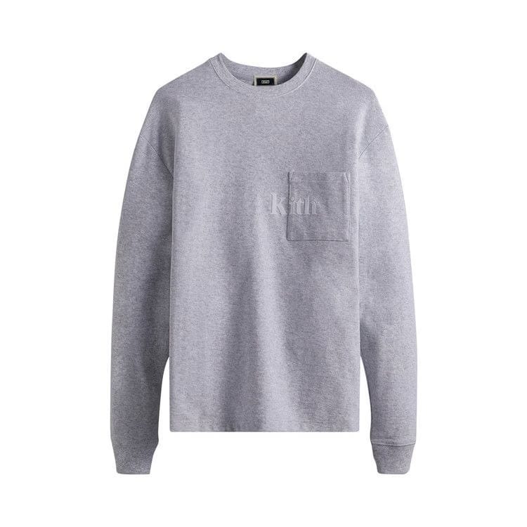 Kith Long-Sleeve Quinn T-Shirt Light Heather Grey
