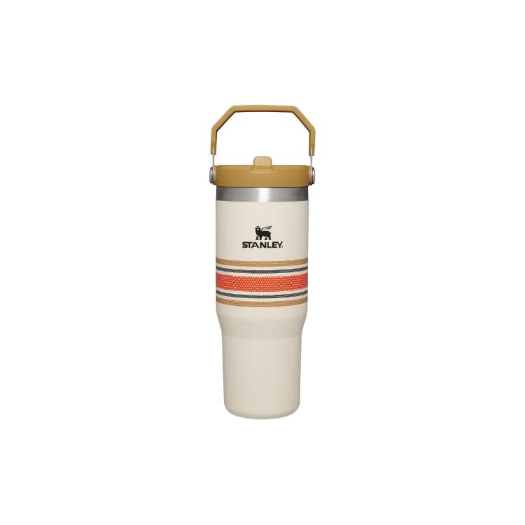 Stanley IceFlow Flip Straw Tumbler (White Stripes)