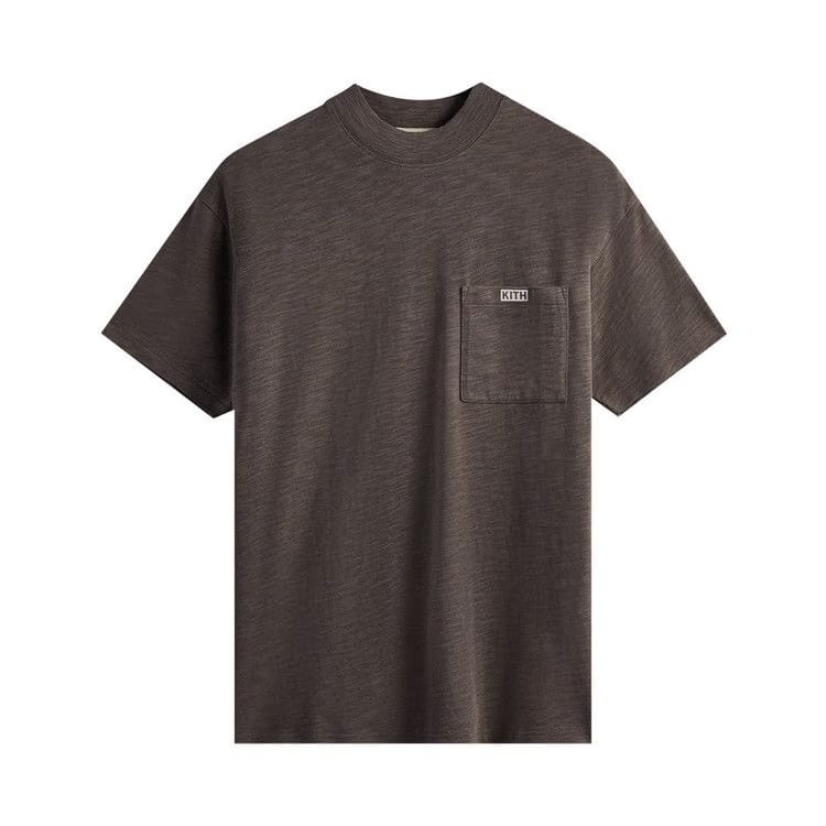 Kith Mock Neck JFK Pocket T-Shirt Overcast