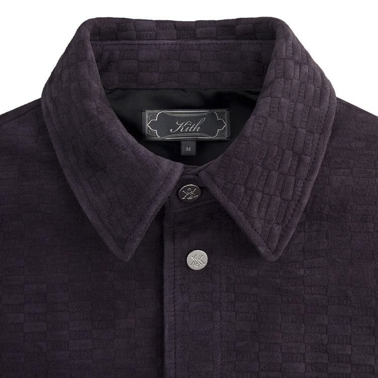 Kith Monogram Suede Apollo Ii Shirt Belladonna