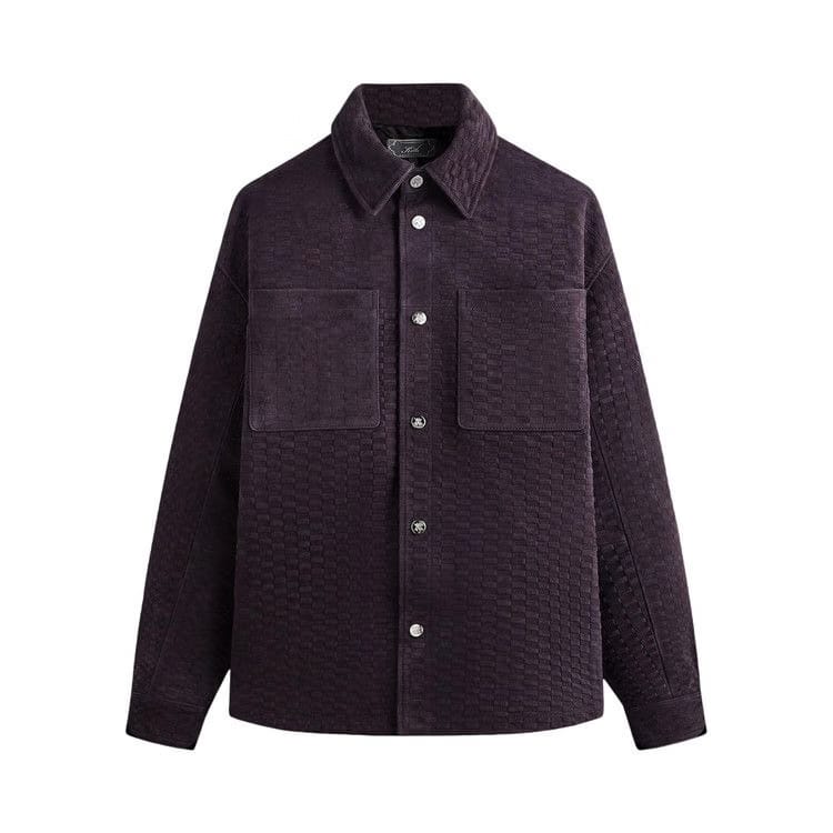 Kith Monogram Suede Apollo Ii Shirt Belladonna