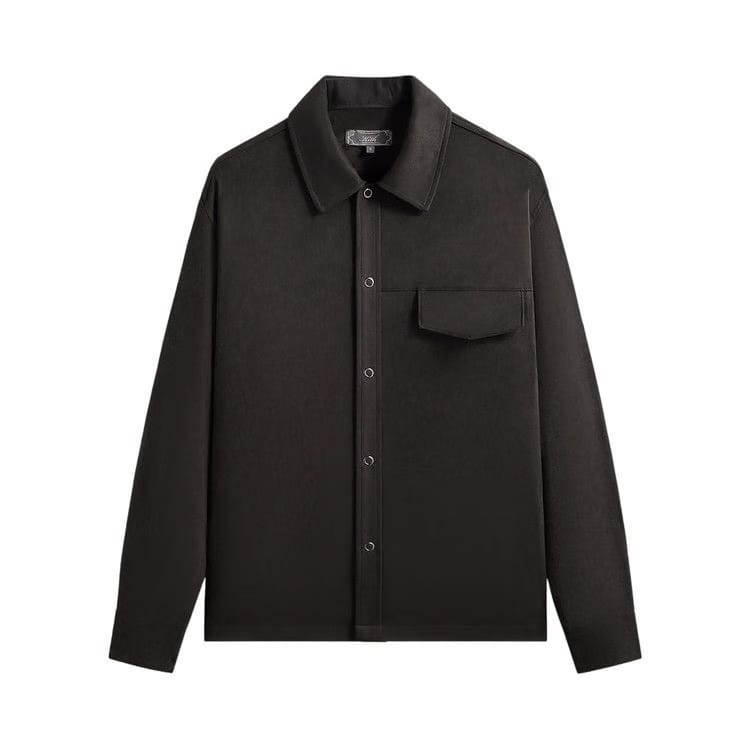 Kith Montague Microsuede Shirt Black