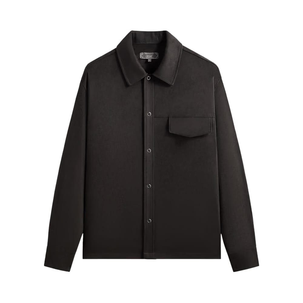 Kith Montague Microsuede Shirt Black