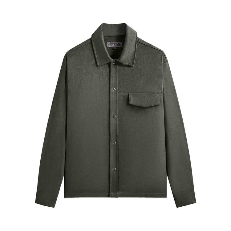 Kith Montague Microsuede Shirt Cypress