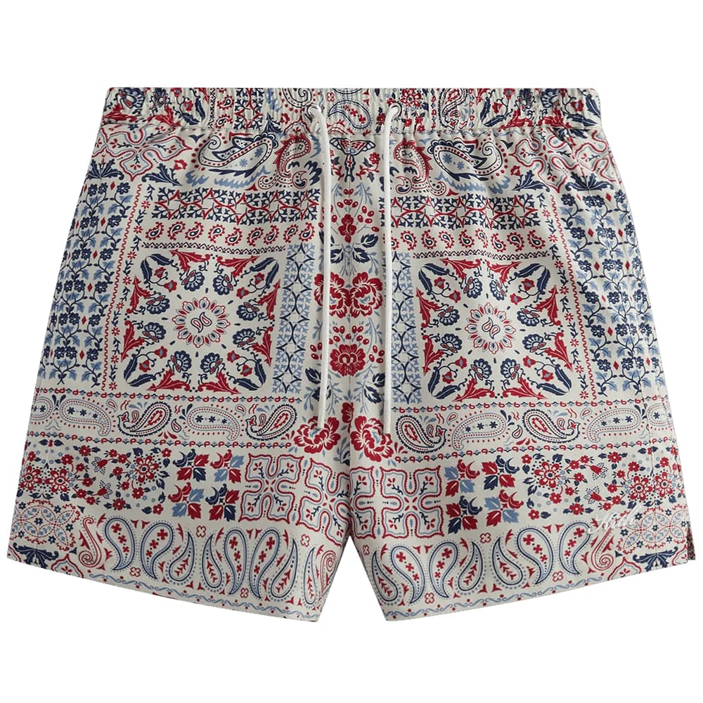 Kith Needlepoint Print Active Shorts Sandrift