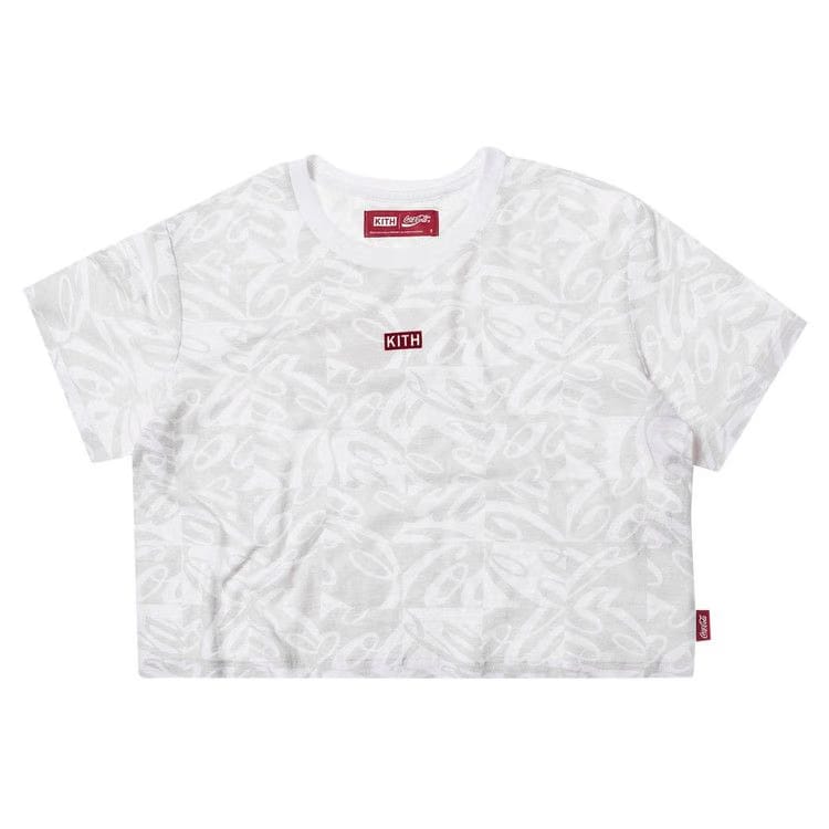 Kith x Coca-Cola Checkered Cropped T-Shirt White