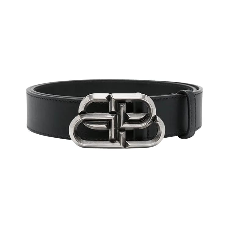 Balenciaga Signature Logo Belt Black