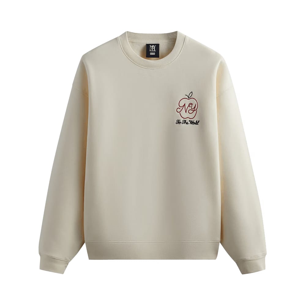 Kith New York To The World Nelson Crewneck Sandrift