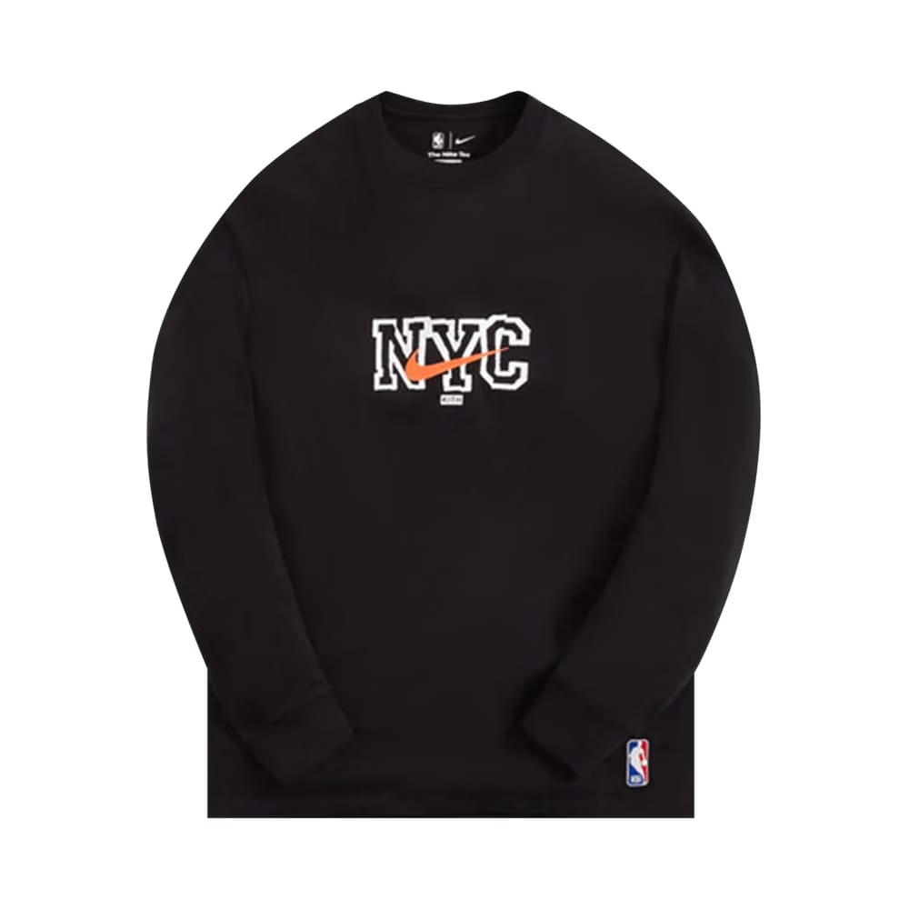 Kith & Nike For New York Knicks Long-Sleeve T-Shirt Black