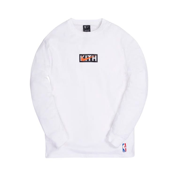 Kith & Nike For New York Knicks Long-Sleeve T-Shirt White