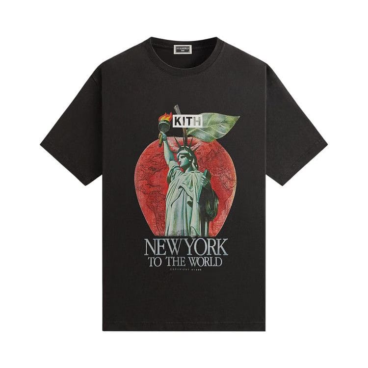 Kith NY to the World Liberty Apple Vintage T-Shirt Black