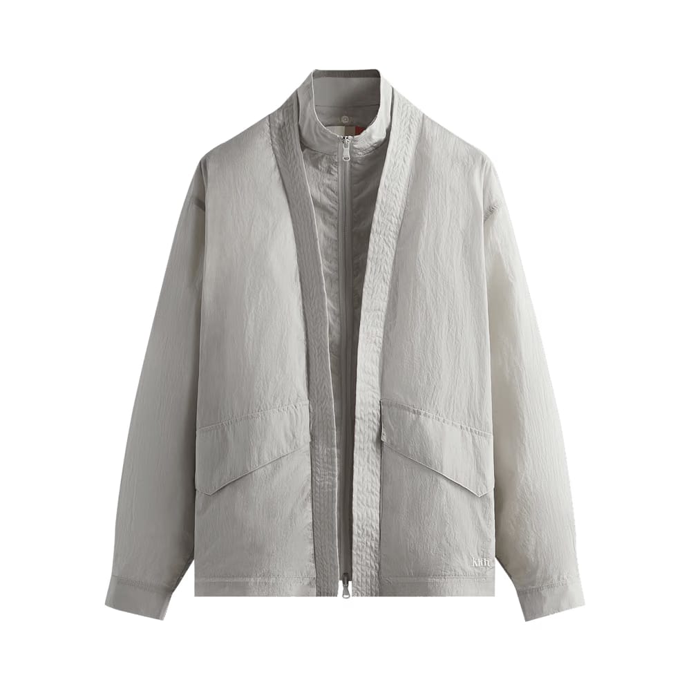 Kith Nylon Fulton Kimono Track Jacket Concrete
