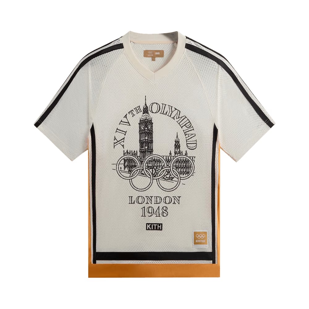 Kith Olympics Heritage 1948 London Mesh Leon Jersey Silk