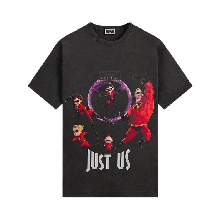 Kith x Disney For Pixar The Incredibles Just Us Vintage T-Shirt Black