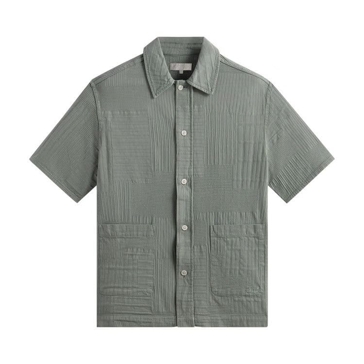 Kith Overdyed Patchwork Boxy Collared Overshirt Reverie