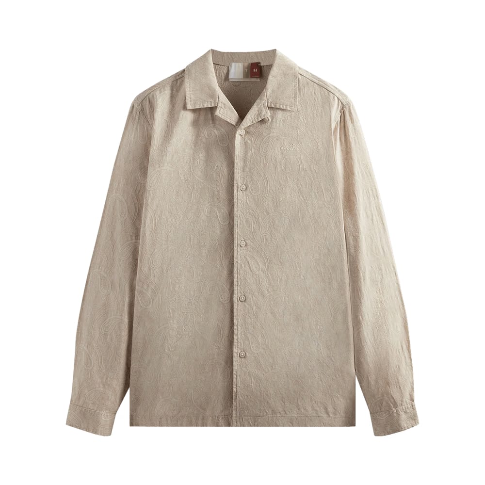 Kith Paisley Jacquard Thompson Camp Collar Shirt Veil