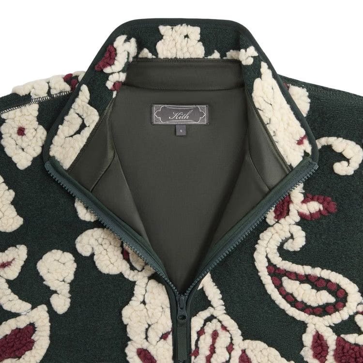 Kith Paisley Vine Sherpa Harper Jacket Stadium