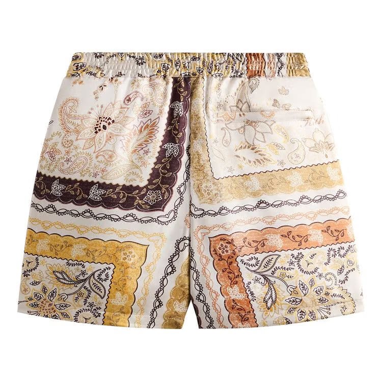 Kith Panelled Bandana Active Shorts Sandrift