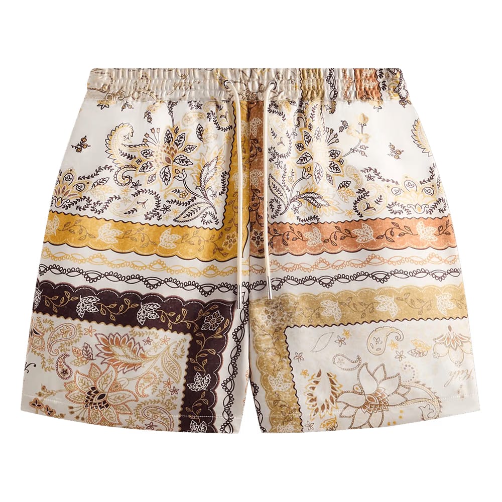 Kith Panelled Bandana Active Shorts Sandrift