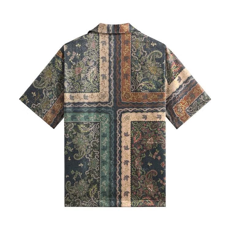 Kith Panelled Bandana Thompson Camp Collar Shirt Stadium