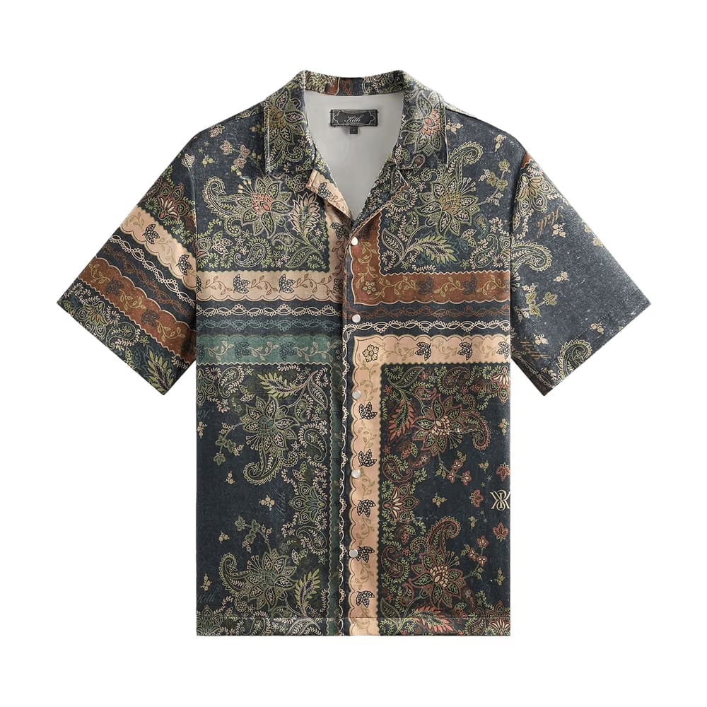 Kith Panelled Bandana Thompson Camp Collar Shirt Stadium