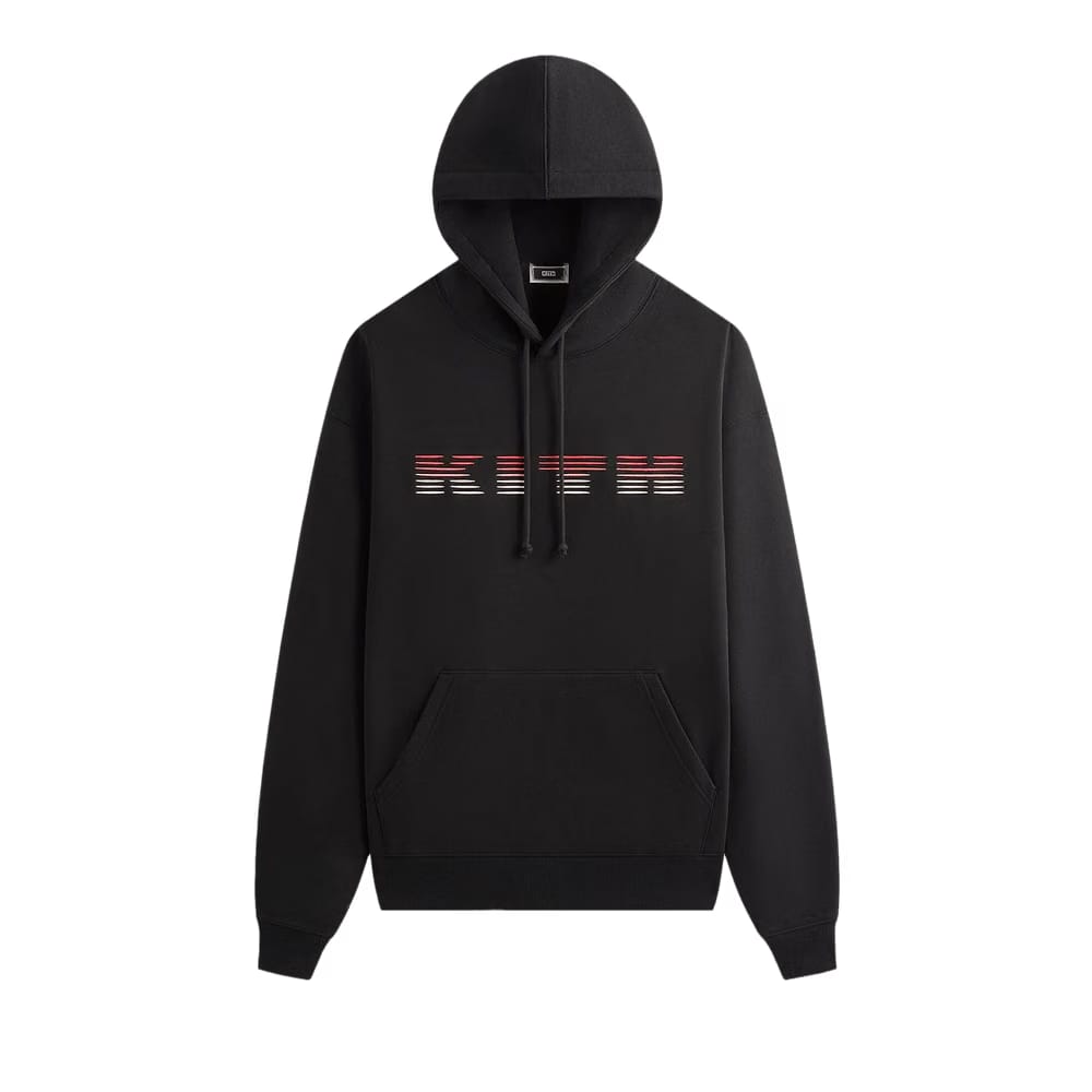 Kith Parallel Lines Williams Iii Hoodie Black